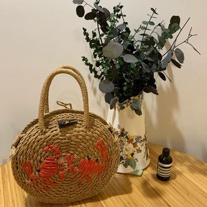 Top Shop Crab Straw Bag